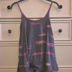 Free People flowy tie dye tank top